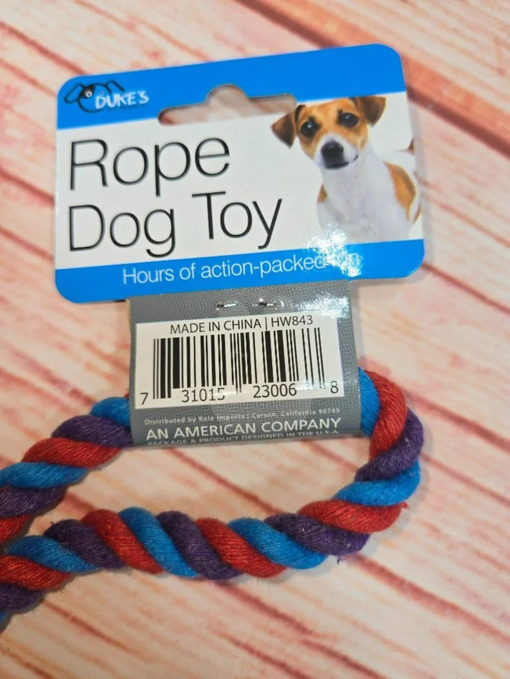 Dukes Pet Products Cotton Knotted Dog Pull Rope Toy - 2 Pack